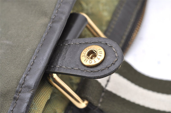 Auth Louis Vuitton Monogram Mini Sac Marie Kate 48h Hand Bag M42342 Green 1436I