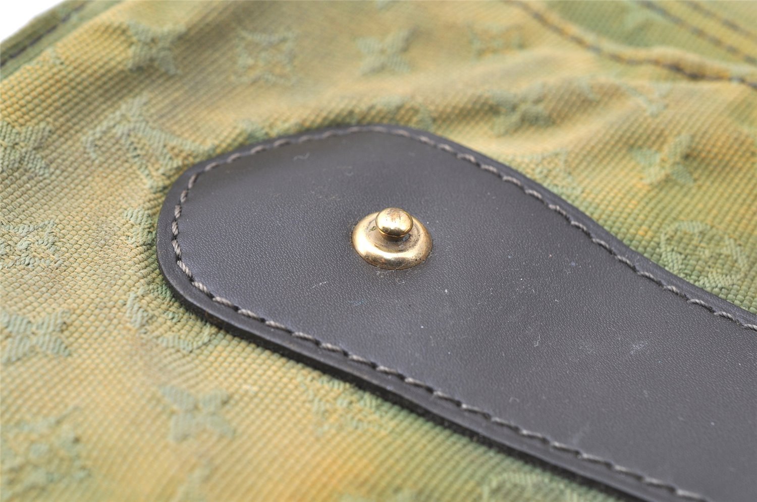 Auth Louis Vuitton Monogram Mini Sac Marie Kate 48h Hand Bag M42342 Green 1436I