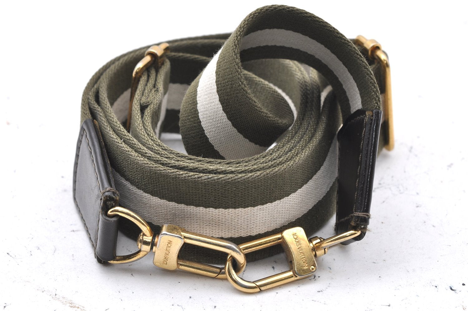 Auth Louis Vuitton Monogram Mini Sac Marie Kate 48h Hand Bag M42342 Green 1436I