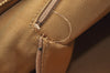 Authentic CHANEL Lamb Skin Turnlock Matelasse Shoulder Tote Bag Beige CC 1436J