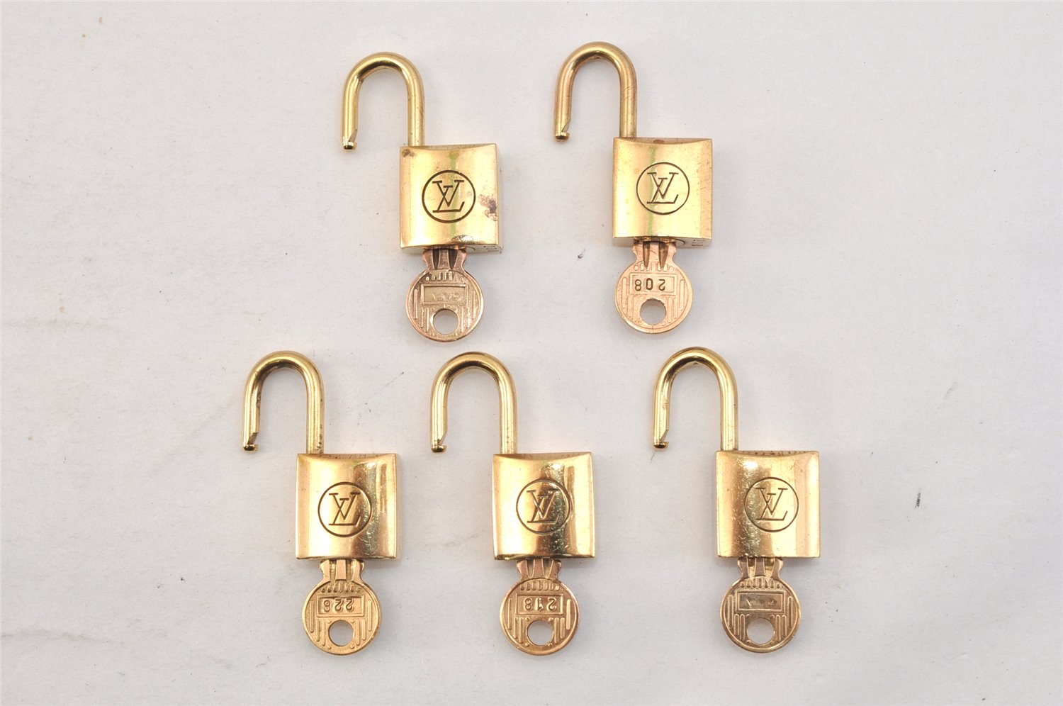 Authentic Louis Vuitton Padlock 10Set Old Model LV Junk 1436L