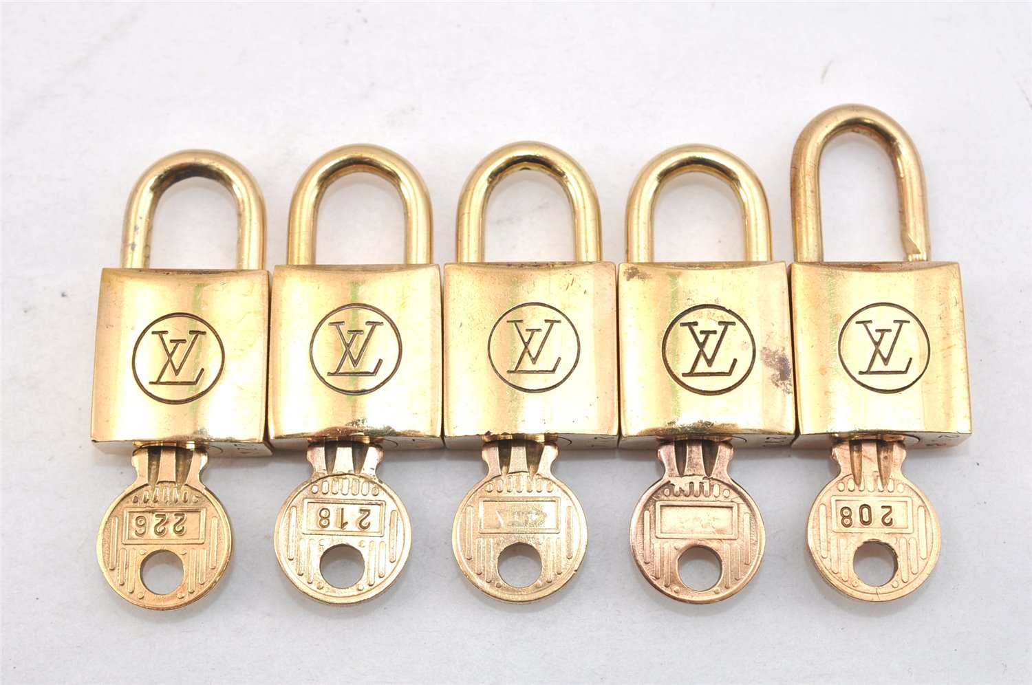 Authentic Louis Vuitton Padlock 10Set Old Model LV Junk 1436L