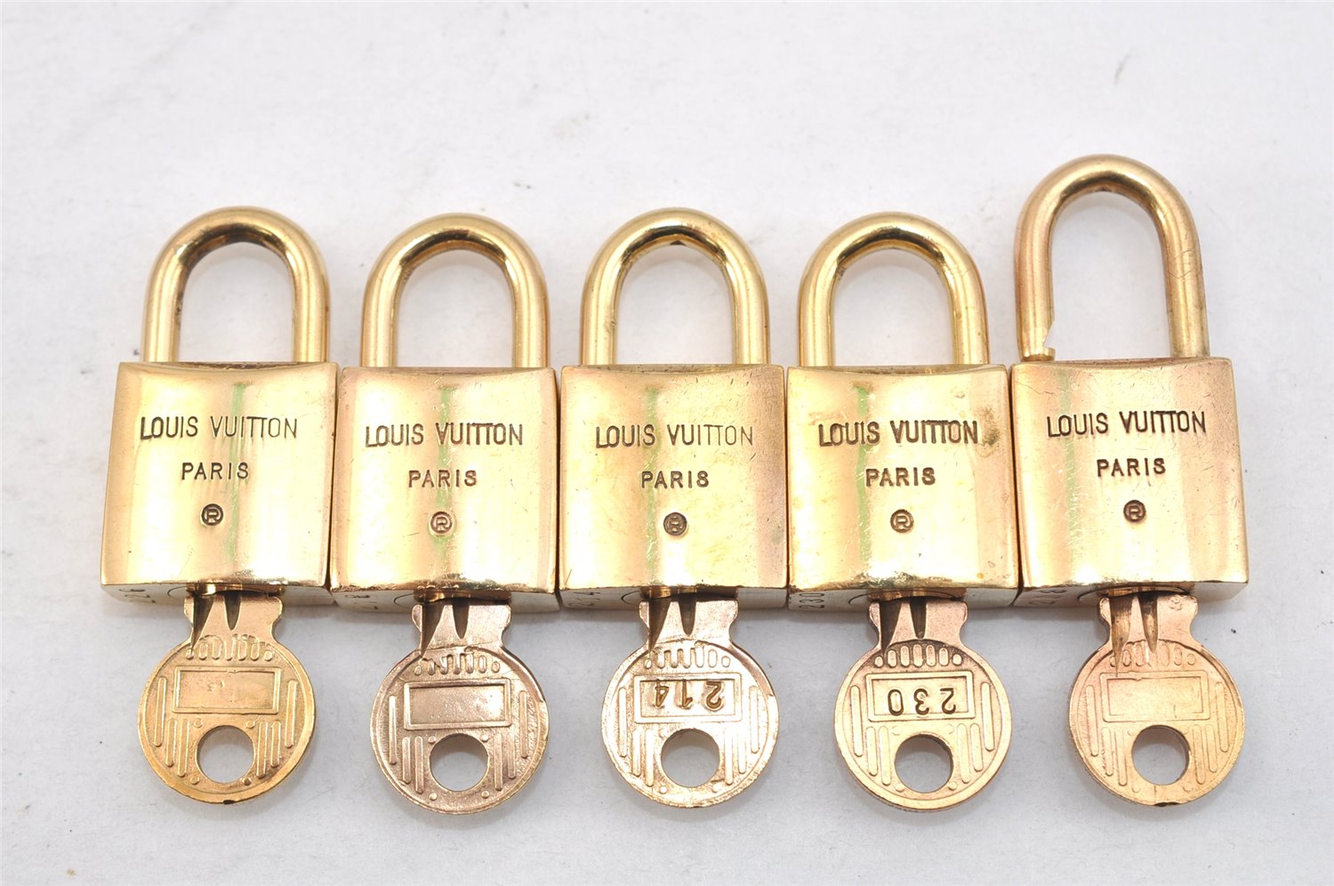 Authentic Louis Vuitton Padlock 10Set Old Model LV Junk 1436L