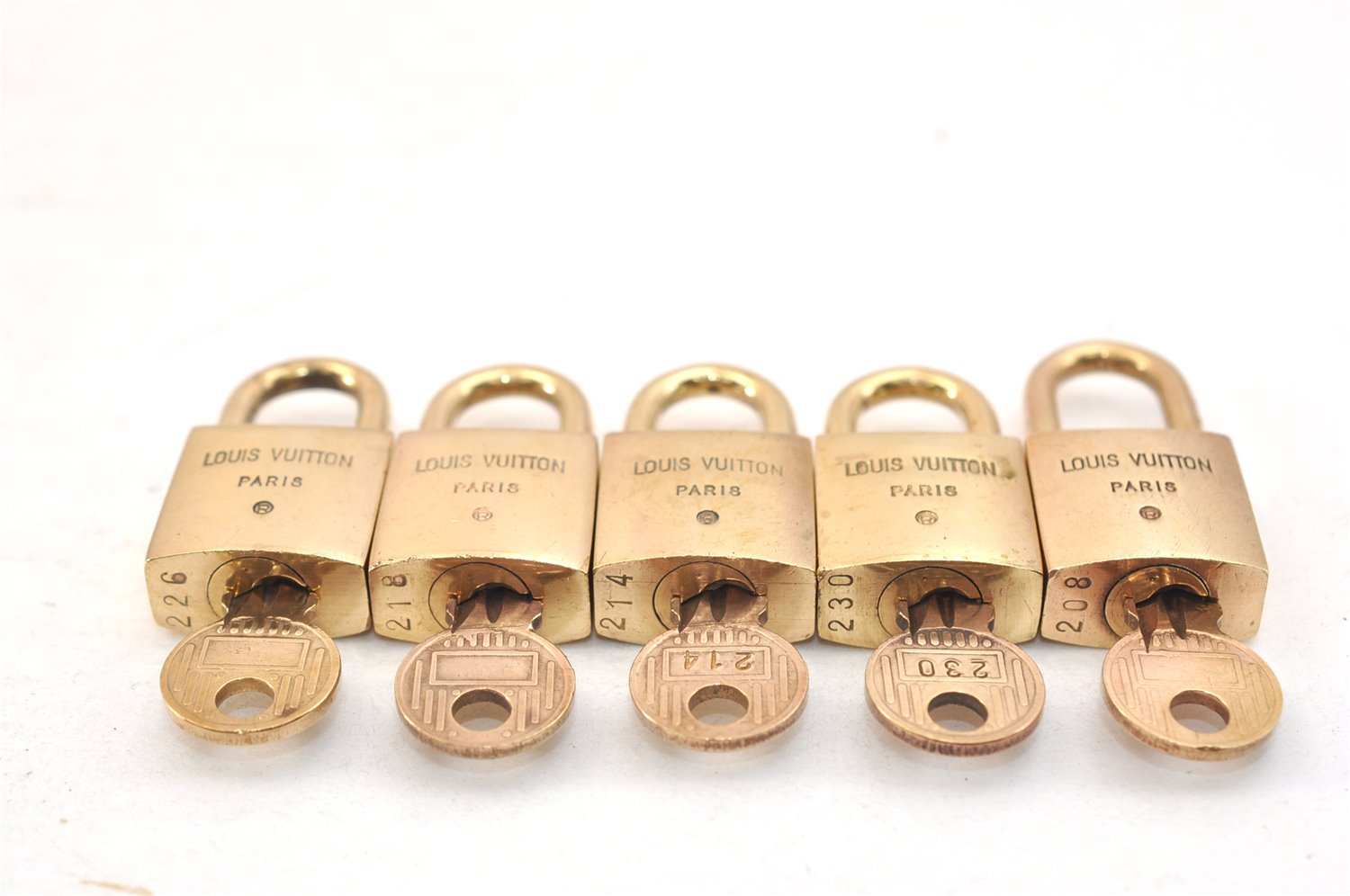 Authentic Louis Vuitton Padlock 10Set Old Model LV Junk 1436L