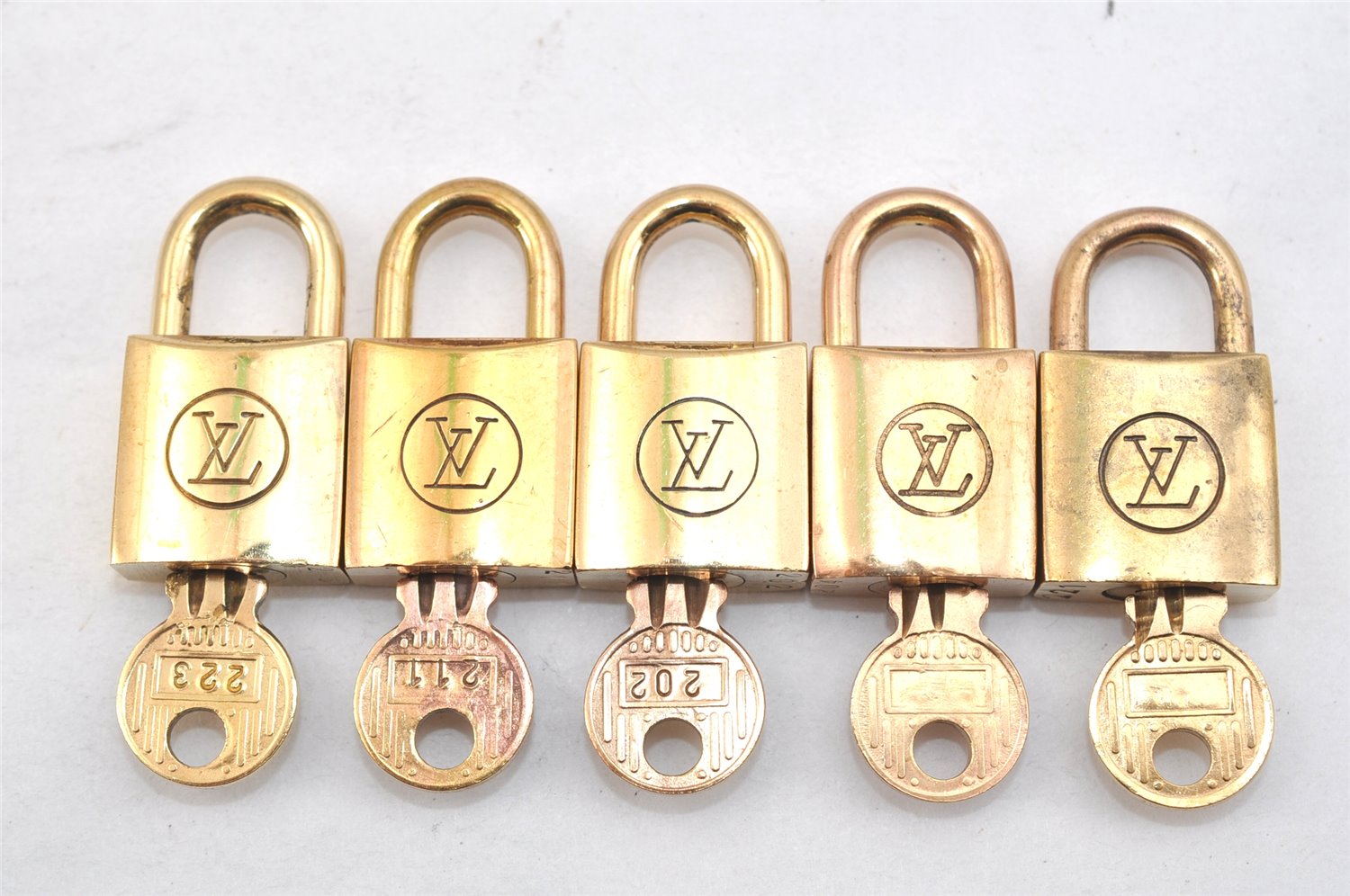 Authentic Louis Vuitton Padlock 10Set Old Model LV Junk 1436L