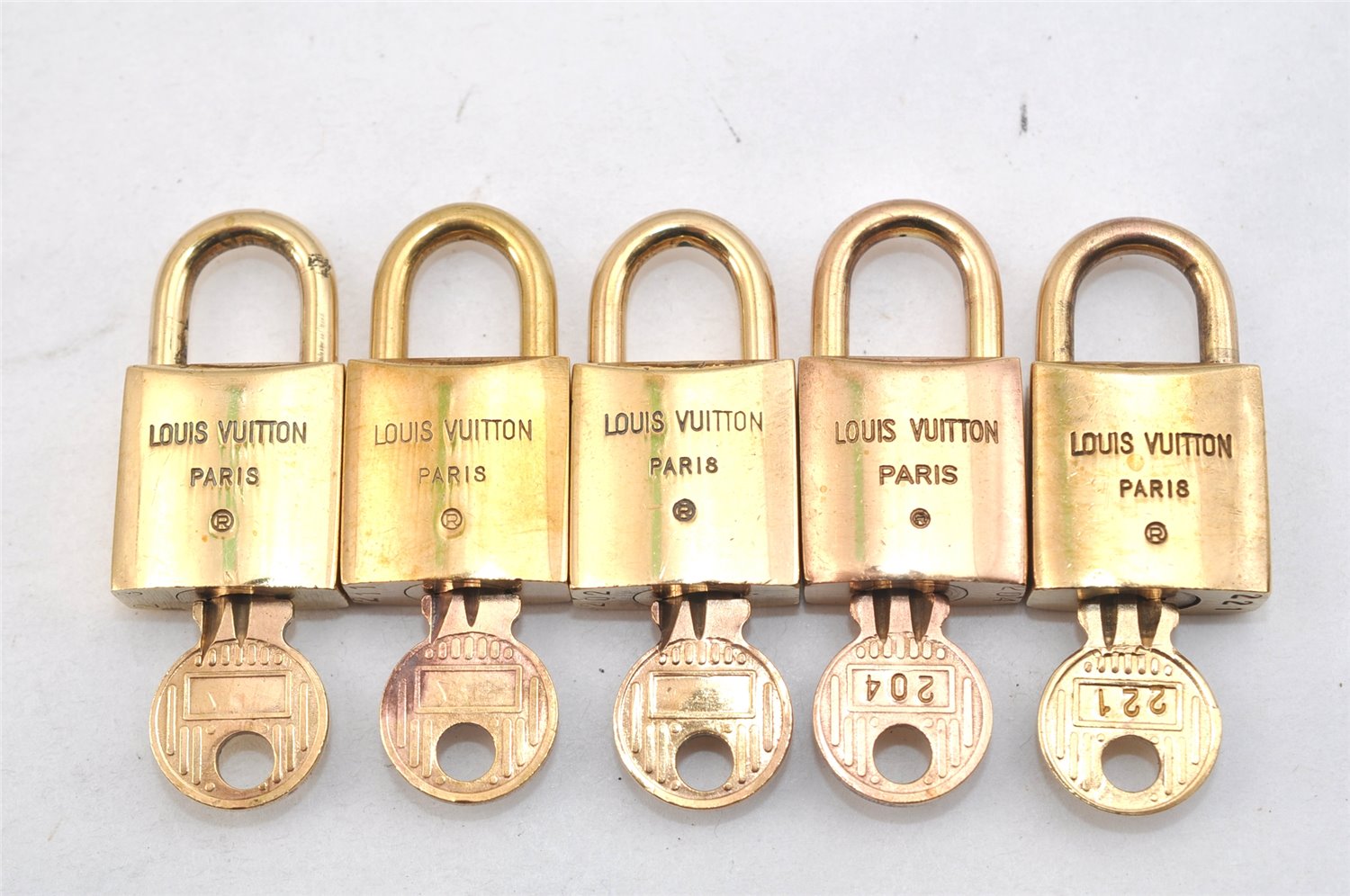 Authentic Louis Vuitton Padlock 10Set Old Model LV Junk 1436L