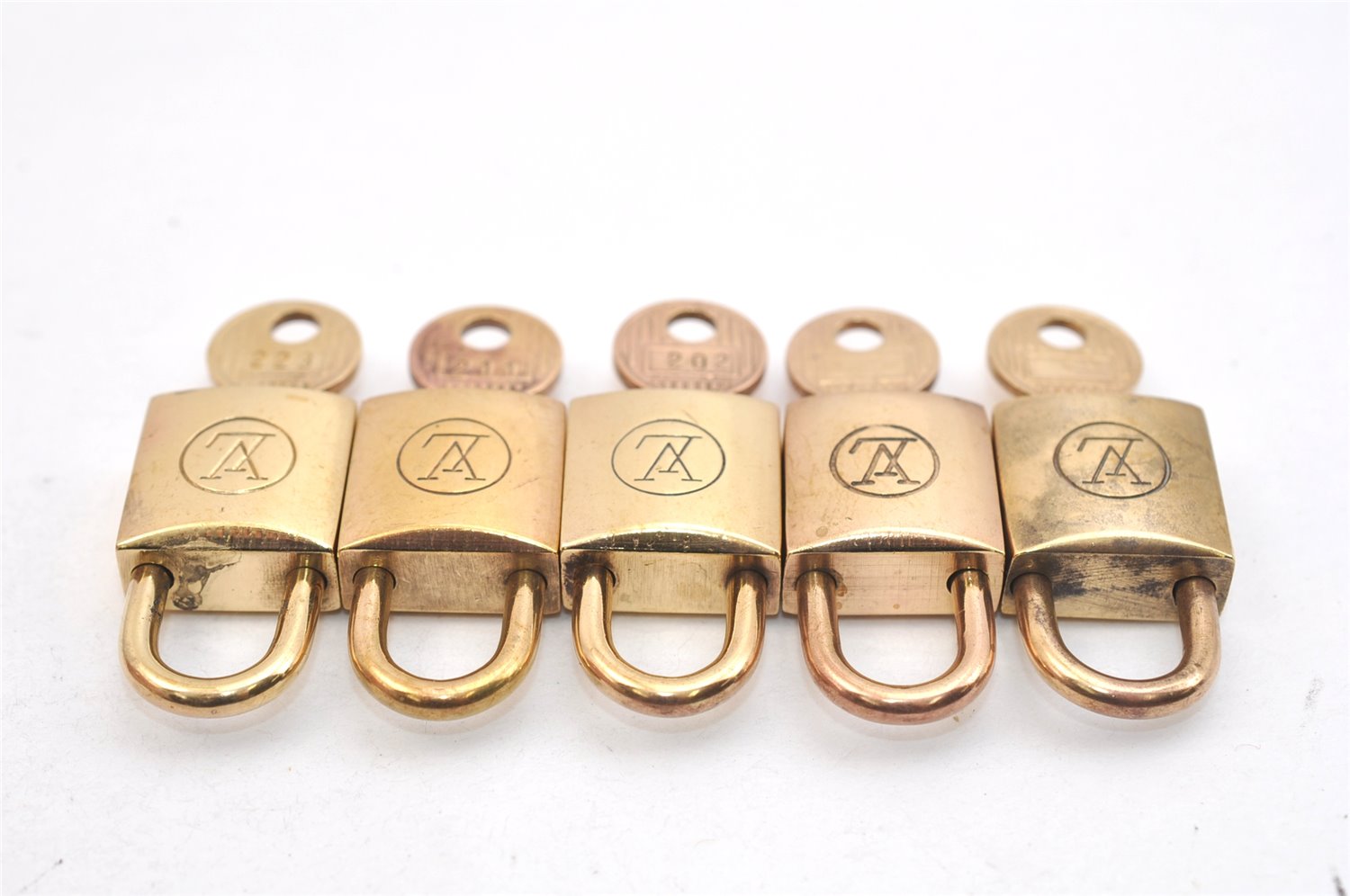 Authentic Louis Vuitton Padlock 10Set Old Model LV Junk 1436L