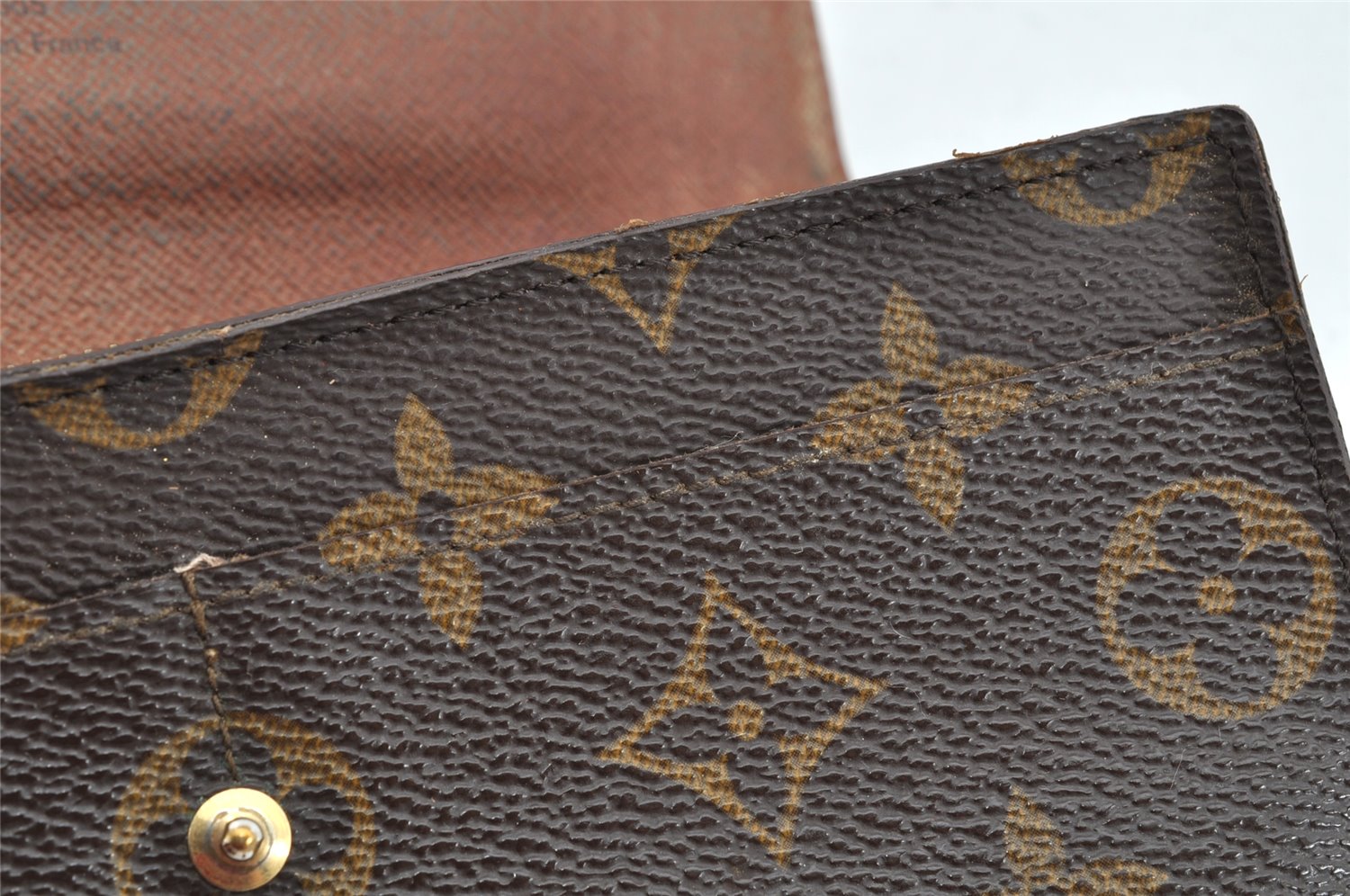 Auth Louis Vuitton Monogram Pochette Porte Monnaie Credit Wallet M61725 LV 1438K