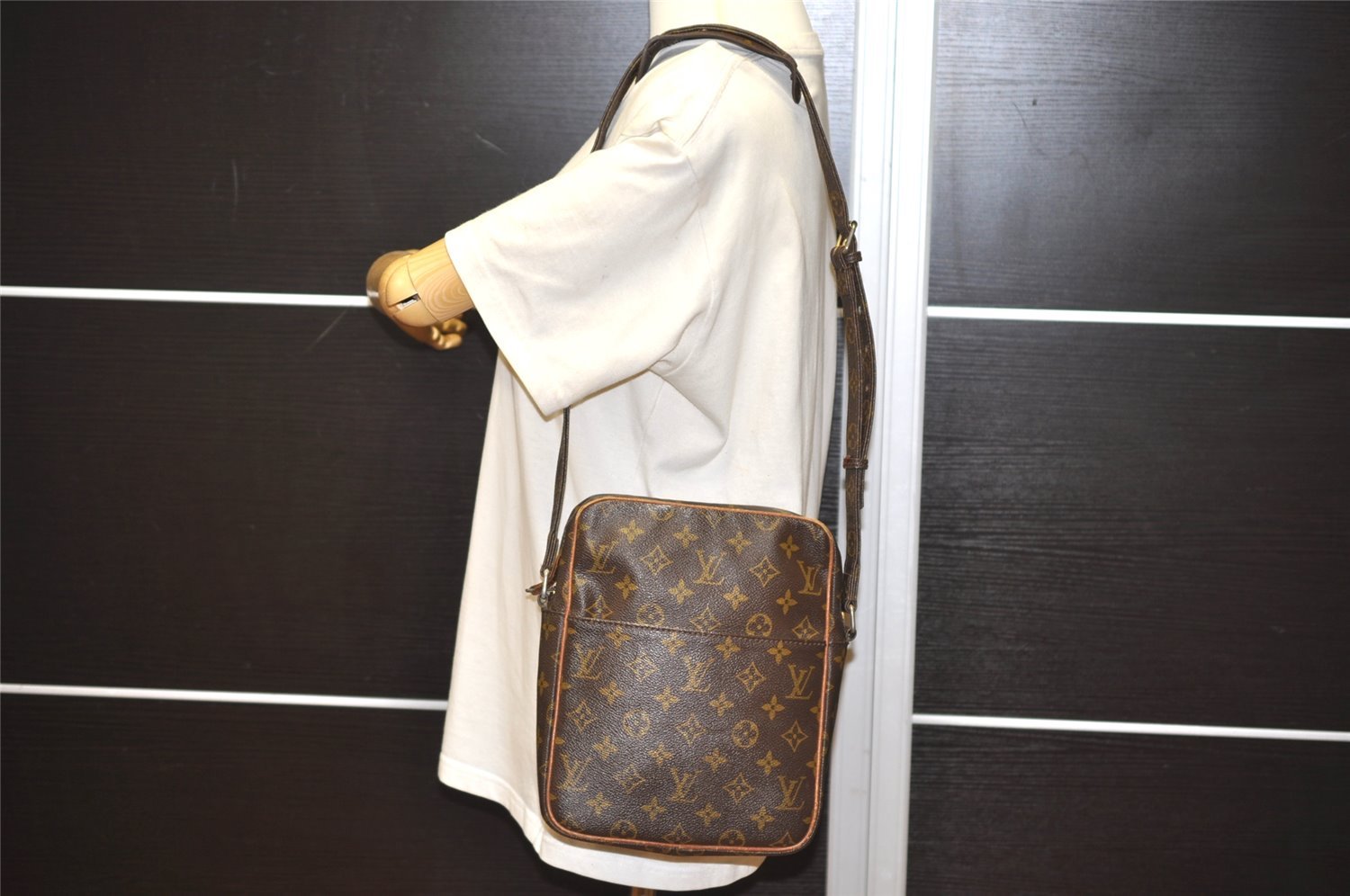 Auth Louis Vuitton Monogram Petit Marceau Shoulder Cross Bag Old Model LV 1439I