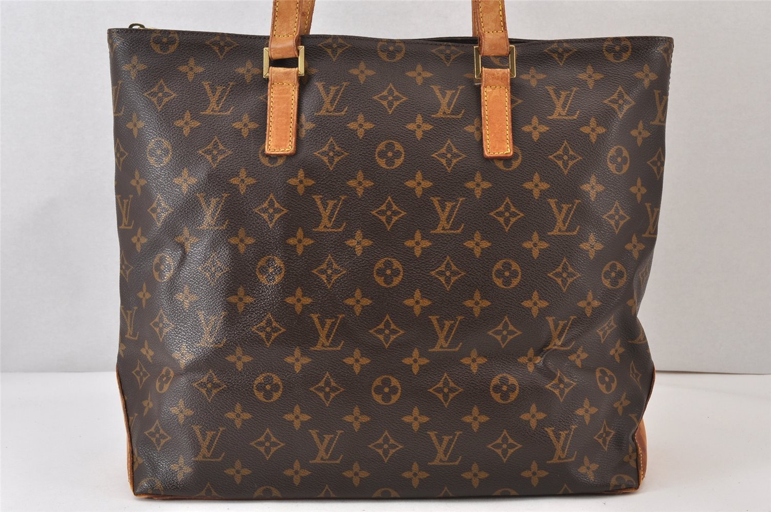Authentic Louis Vuitton Monogram Cabas Mezzo Shoulder Tote Bag M51151 LV 1439K