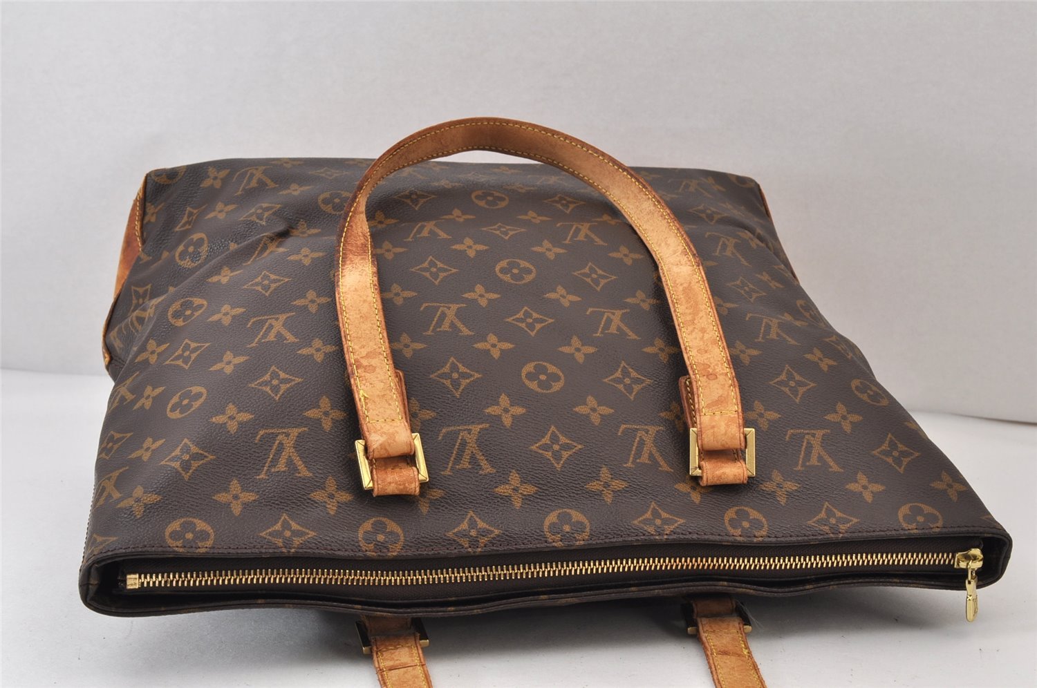 Authentic Louis Vuitton Monogram Cabas Mezzo Shoulder Tote Bag M51151 LV 1439K