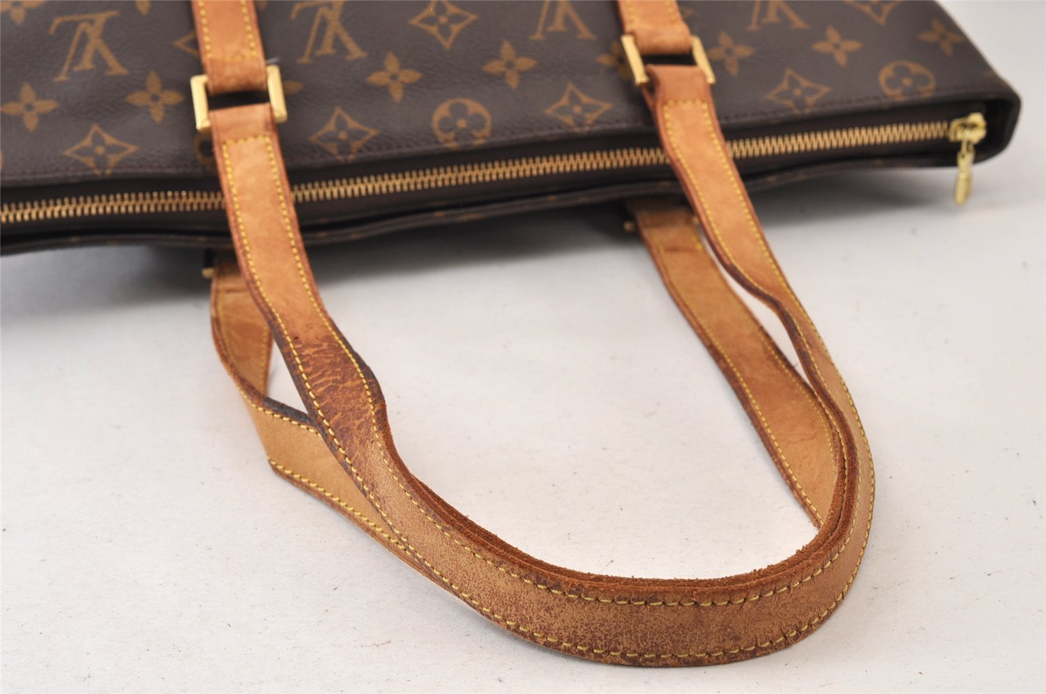 Authentic Louis Vuitton Monogram Cabas Mezzo Shoulder Tote Bag M51151 LV 1439K