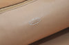 Authentic CHANEL Calf Skin Matelasse Chain Shoulder Tote Bag Beige CC 1440J