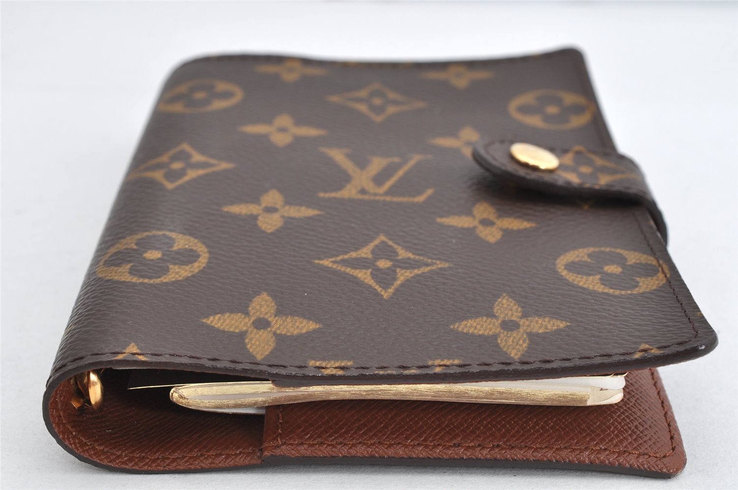 Authentic Louis Vuitton Monogram Agenda PM Notebook Cover R20005 LV 1440K