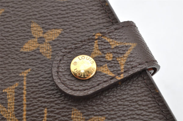 Authentic Louis Vuitton Monogram Agenda PM Notebook Cover R20005 LV 1440K