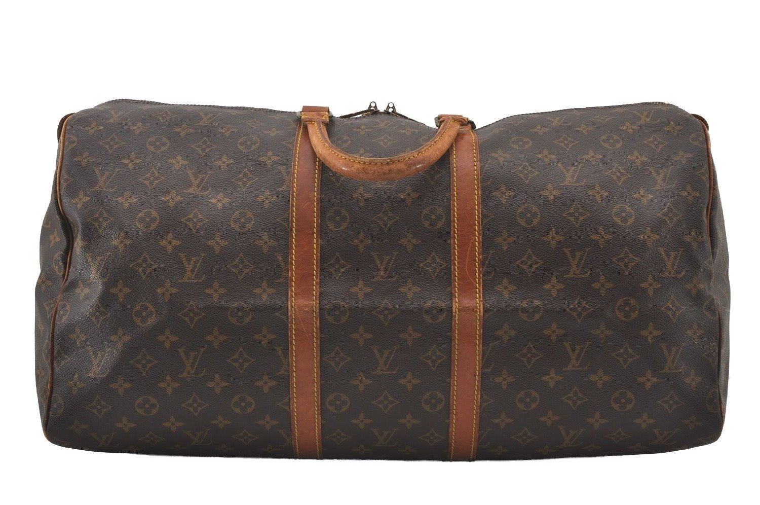 Authentic Louis Vuitton Monogram Keepall 55 Travel Boston Bag M41424 LV 1441J