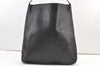 Authentic GUCCI Vintage Leather Shoulder Tote Bag 0013185 Black 1443K