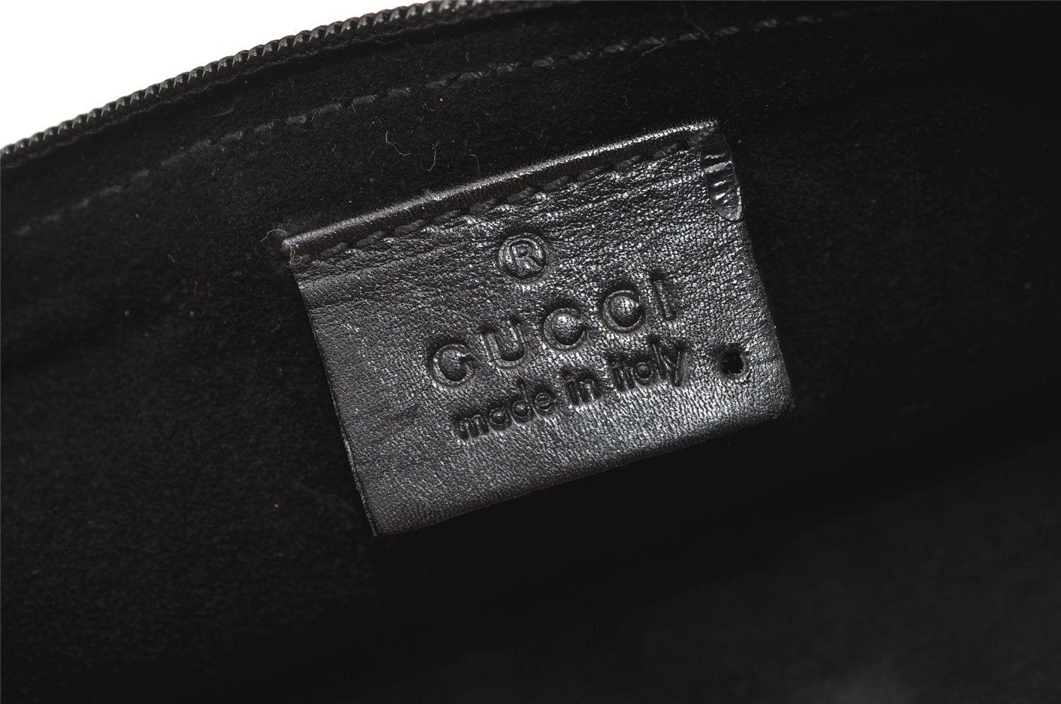 Authentic GUCCI Vintage Leather Shoulder Tote Bag 0013185 Black 1443K