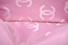 Authentic CHANEL Calf Skin Cambon Line CC Logo Bifold Long Wallet Pink 1444K