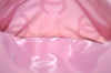 Authentic CHANEL Calf Skin Cambon Line CC Logo Bifold Long Wallet Pink 1444K