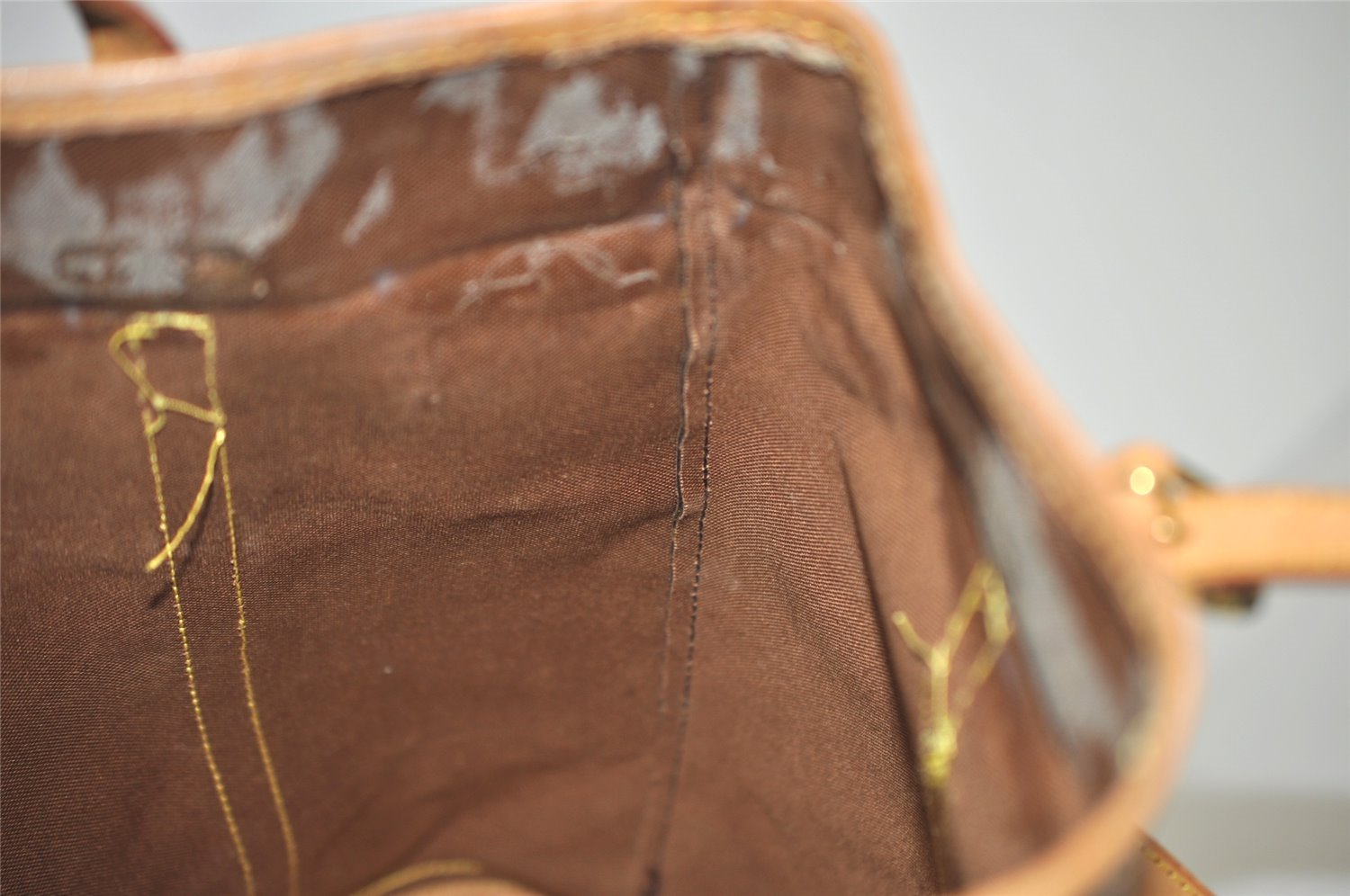 Authentic Louis Vuitton Monogram Bucket GM Shoulder Tote Bag M42236 LV 1447I