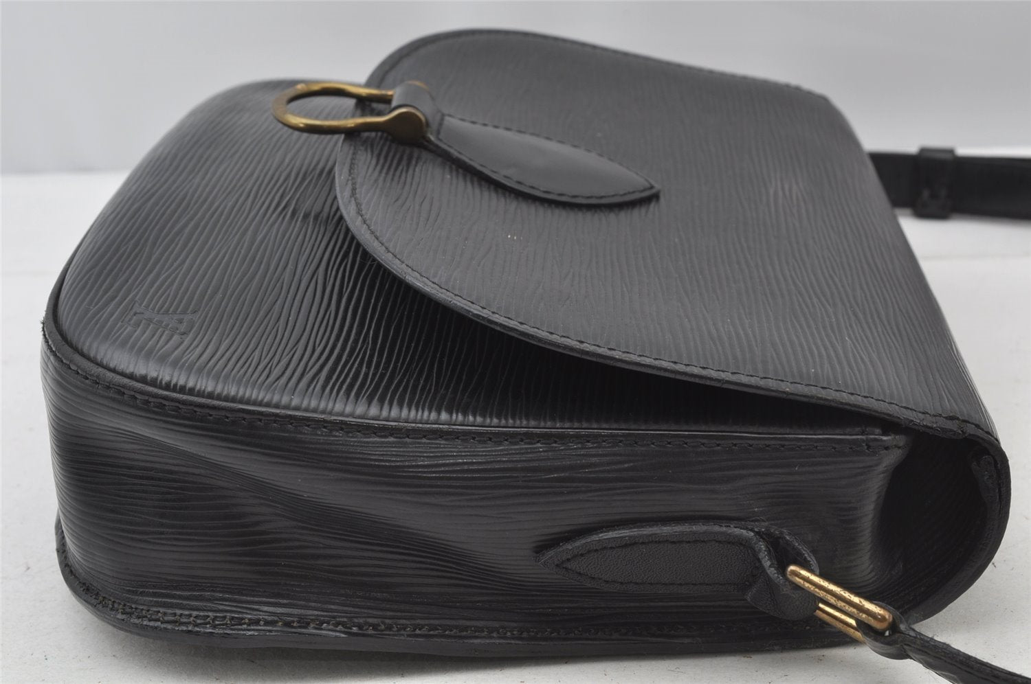 Auth Louis Vuitton Epi Saint Cloud GM Shoulder Cross Body Bag M52192 Black 1447J