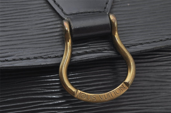 Auth Louis Vuitton Epi Saint Cloud GM Shoulder Cross Body Bag M52192 Black 1447J