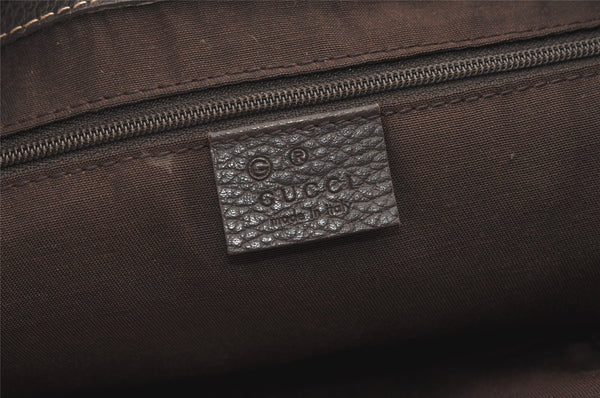 Authentic GUCCI GG Crystal Bamboo Tote Bag GG PVC Leather 354665 Brown 1447K
