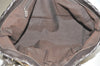 Authentic GUCCI GG Crystal Bamboo Tote Bag GG PVC Leather 354665 Brown 1447K