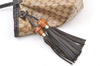 Authentic GUCCI GG Crystal Bamboo Tote Bag GG PVC Leather 354665 Brown 1447K