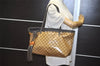 Authentic GUCCI GG Crystal Bamboo Tote Bag GG PVC Leather 354665 Brown 1447K