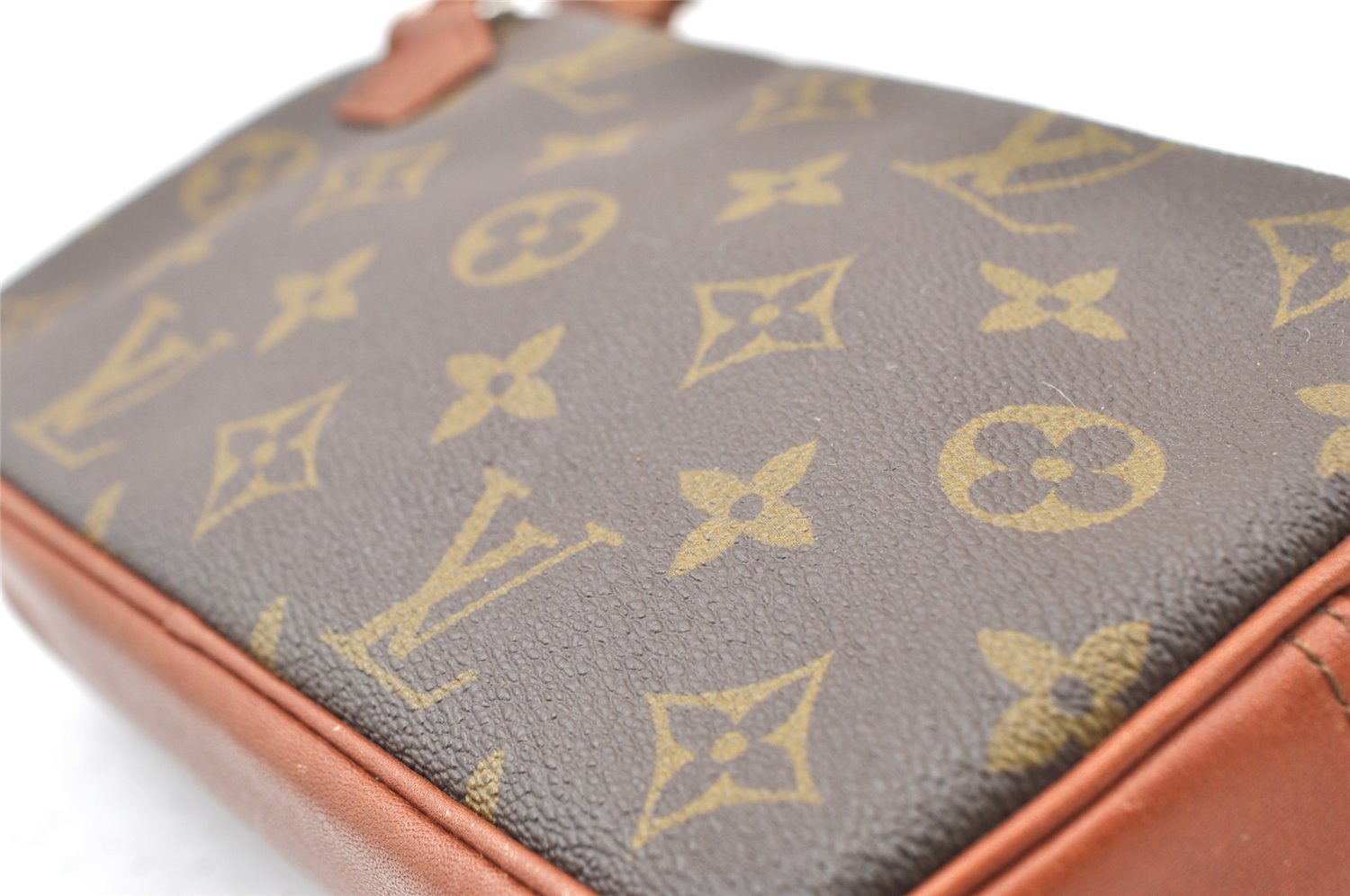 Auth Louis Vuitton Monogram Pochette Sport PM Clutch Hand Bag Old Model LV 1449I