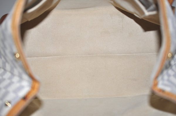 Authentic Louis Vuitton Damier Azur Hampstead MM N51206 Shoulder Tote Bag 1450H