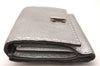 Authentic FENDI Selleria Vintage Long Wallet Purse Leather Silver 1450J