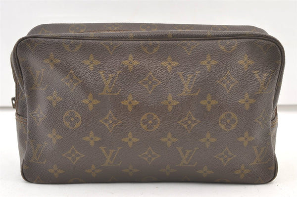 Auth Louis Vuitton Monogram Trousse Toilette 28 Clutch Bag M47522 Junk 1450K
