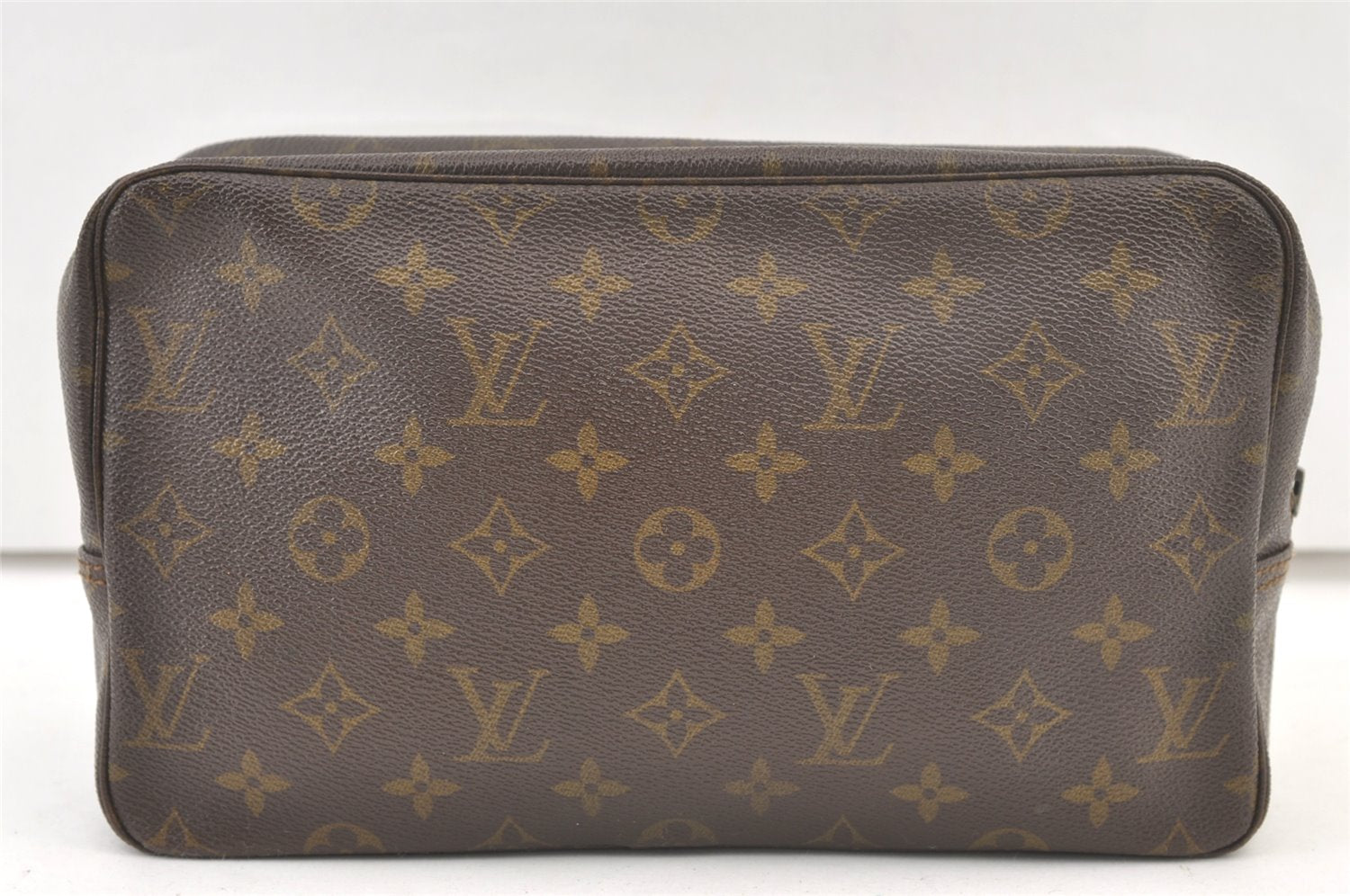 Auth Louis Vuitton Monogram Trousse Toilette 28 Clutch Bag M47522 Junk 1450K
