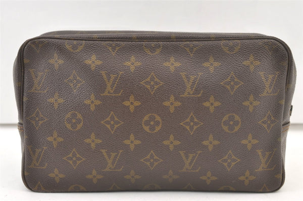 Auth Louis Vuitton Monogram Trousse Toilette 28 Clutch Bag M47522 Junk 1450K