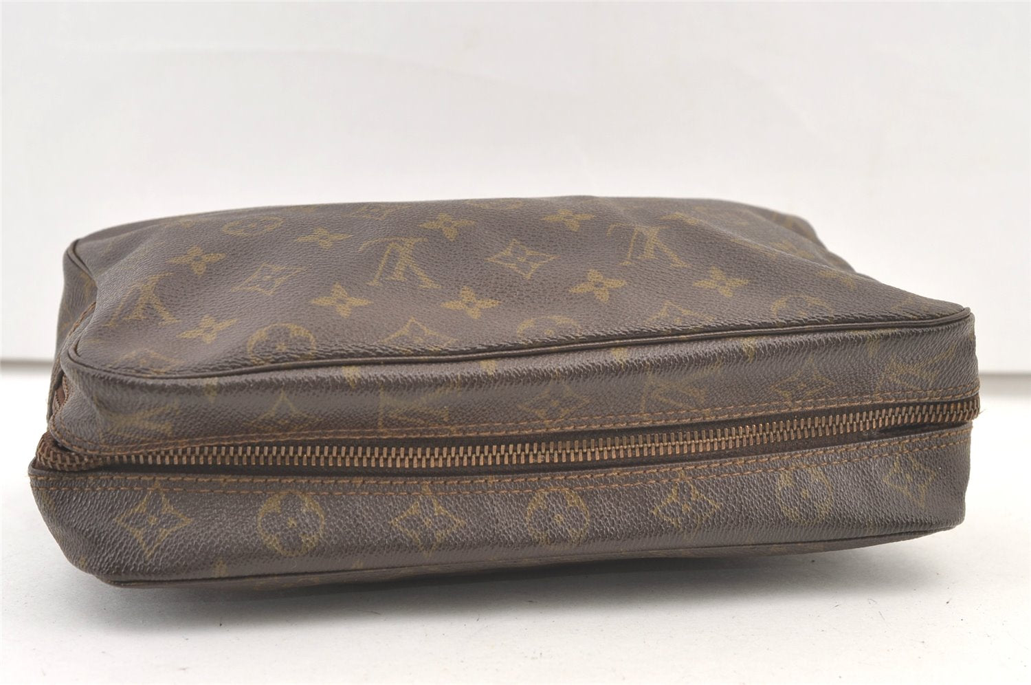 Auth Louis Vuitton Monogram Trousse Toilette 28 Clutch Bag M47522 Junk 1450K