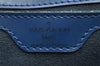 Authentic Louis Vuitton Epi Saint Jacques Hand Bag Blue M52275 LV 1451I