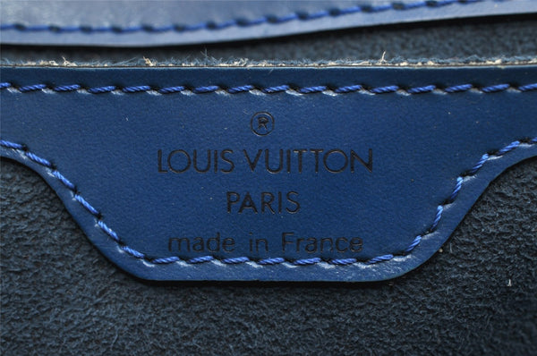 Authentic Louis Vuitton Epi Saint Jacques Hand Bag Blue M52275 LV 1451I