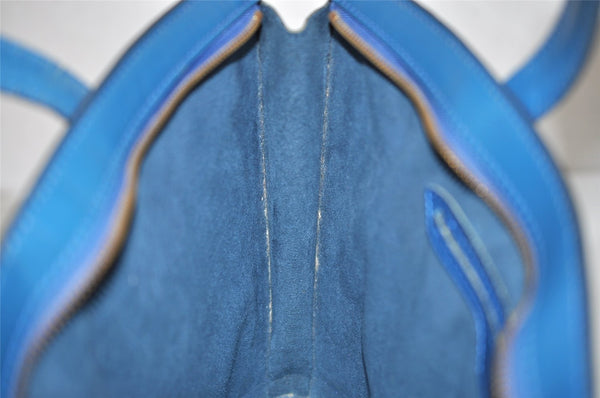Authentic Louis Vuitton Epi Saint Jacques Hand Bag Blue M52275 LV 1451I