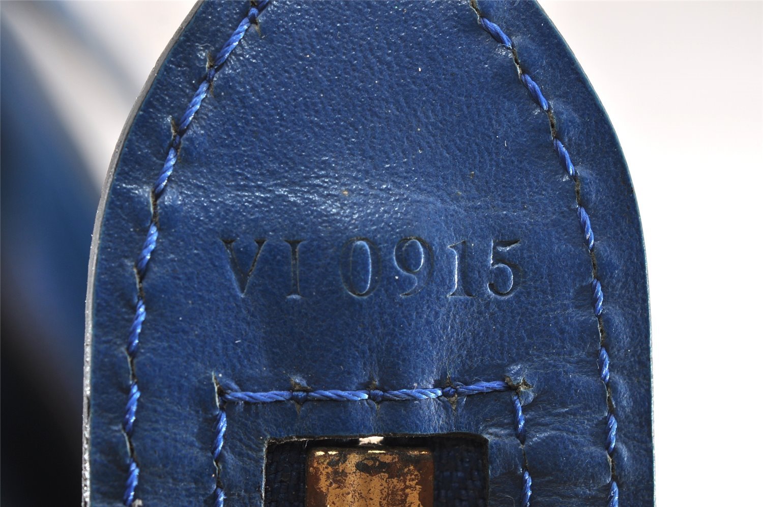 Authentic Louis Vuitton Epi Saint Jacques Hand Bag Blue M52275 LV 1451I