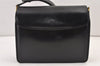 Authentic GUCCI Vintage Shoulder Hand Bag Purse Leather Black Junk 1451K