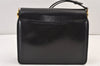 Authentic GUCCI Vintage Shoulder Hand Bag Purse Leather Black Junk 1451K
