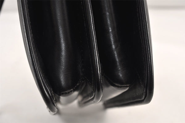 Authentic GUCCI Vintage Shoulder Hand Bag Purse Leather Black Junk 1451K