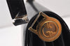 Authentic GUCCI Vintage Shoulder Hand Bag Purse Leather Black Junk 1451K