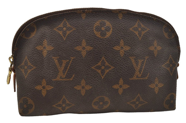 Authentic Louis Vuitton Monogram Pochette Cosmetic Pouch M47515 LV 1452J