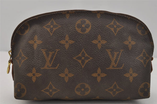 Authentic Louis Vuitton Monogram Pochette Cosmetic Pouch M47515 LV 1452J
