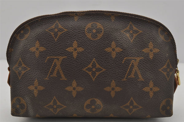 Authentic Louis Vuitton Monogram Pochette Cosmetic Pouch M47515 LV 1452J