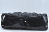 Authentic GUCCI Vintage Abbey Shoulder Tote Bag Enamel 189835 Black 1453J
